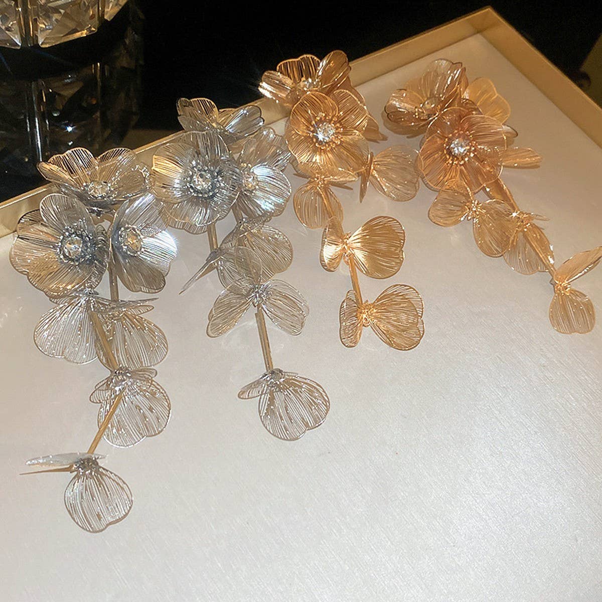 PERSONALIZED FLOWER LONG TASSEL EARRINGS_CWAJE2052