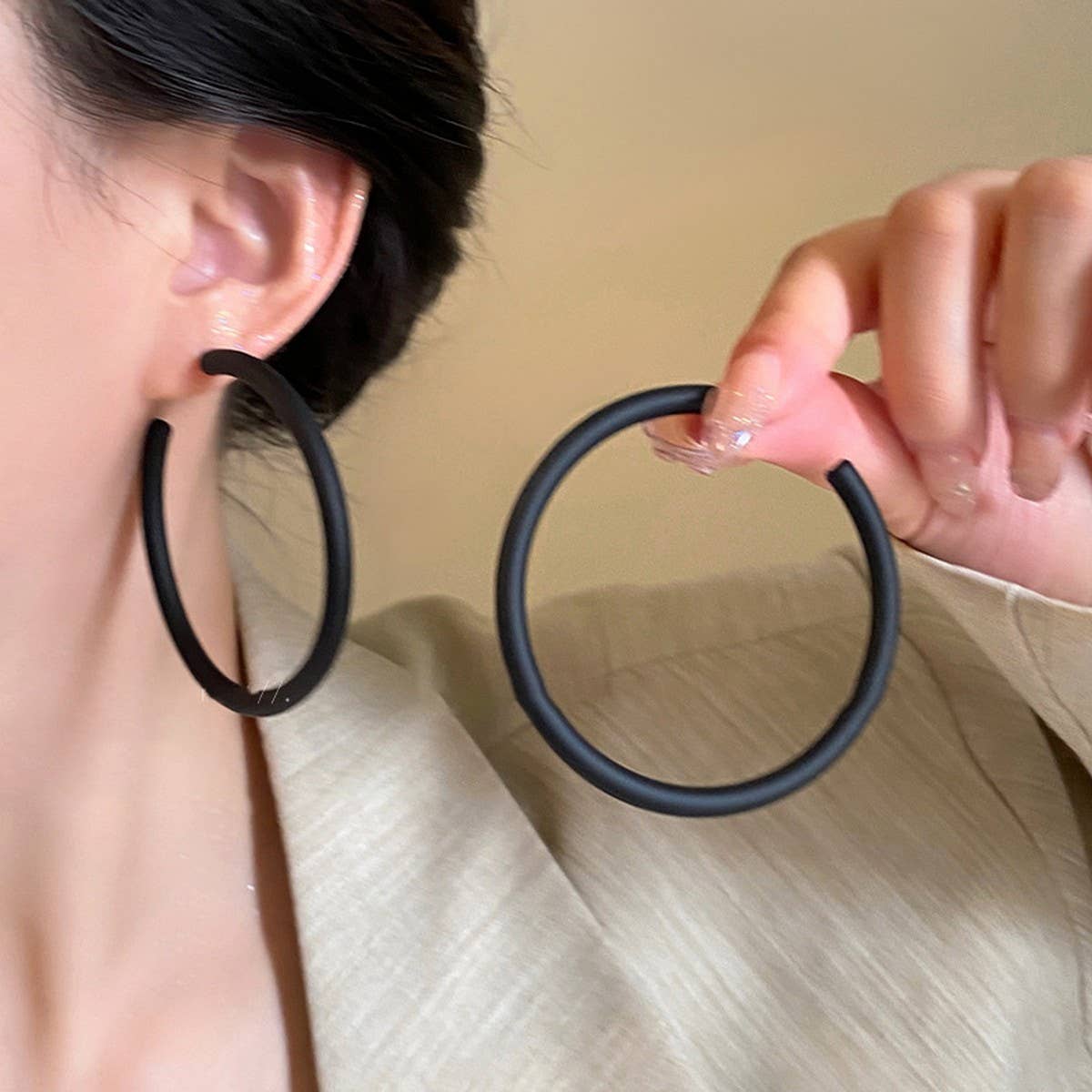 EUROPEAN AND AMERICAN GEOMETRIC EARRINGS_CWASC1338