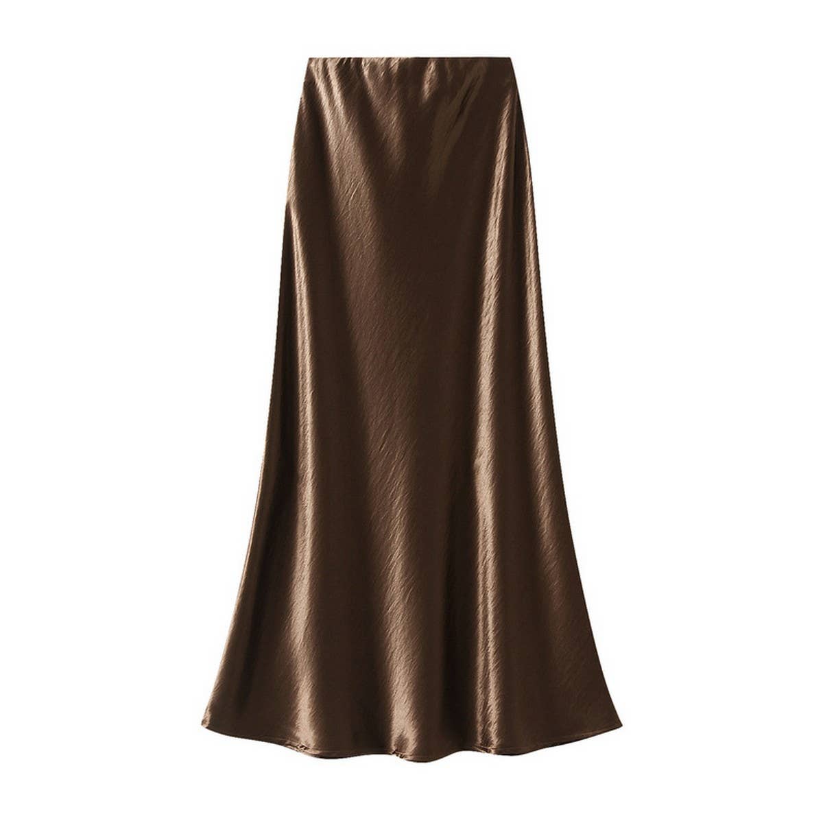ELEGANT PLEATED SATIN FISHTAIL SKIRT_CWBMS0287