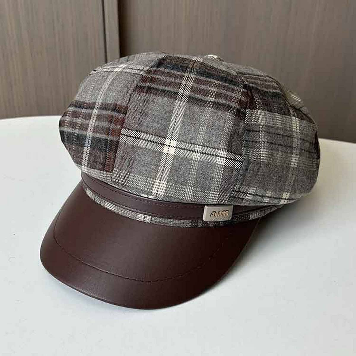 Versatile British Style Plaid Beret_Cwab2907