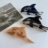 Whale Acetate Hair Claw Clip Ocean Style Grip