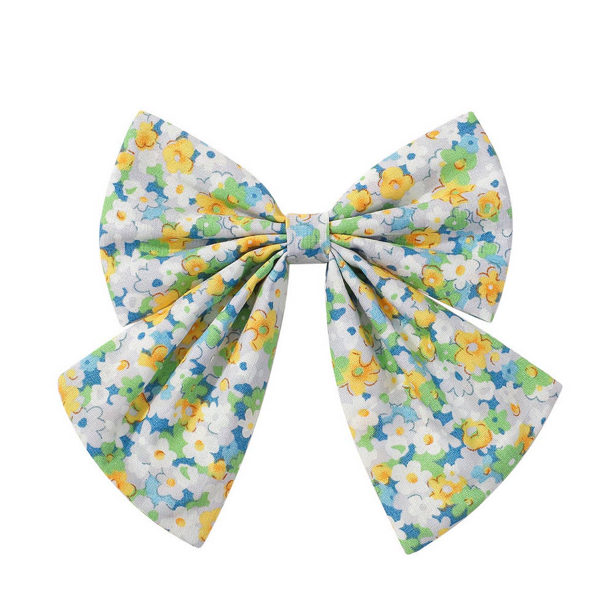 CHILDRENS SIMPLE FLORAL BOW HAIRPIN_CWAHA2366