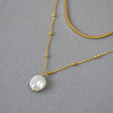 Women Baroque Pearl Necklace