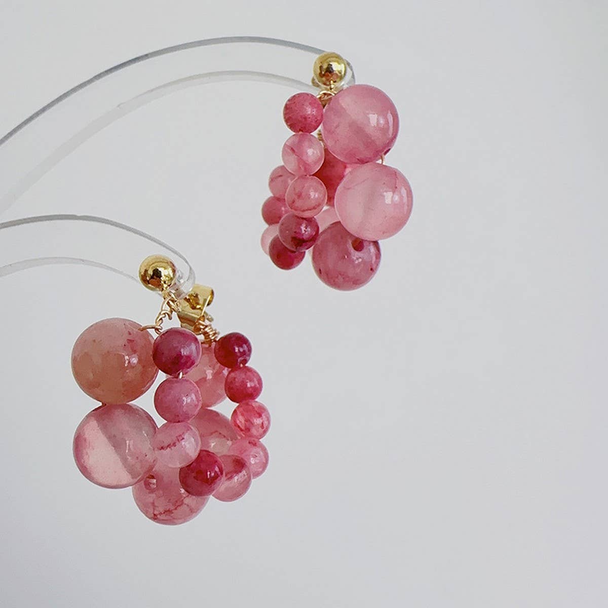 SALTY OR SWEET FLESHY GRAPE BOBO EARRINGS_CWAJE1714