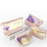 SPLICING LASER PORTABLE TRANSPARENT COSMETIC BAG_CWAB1085
