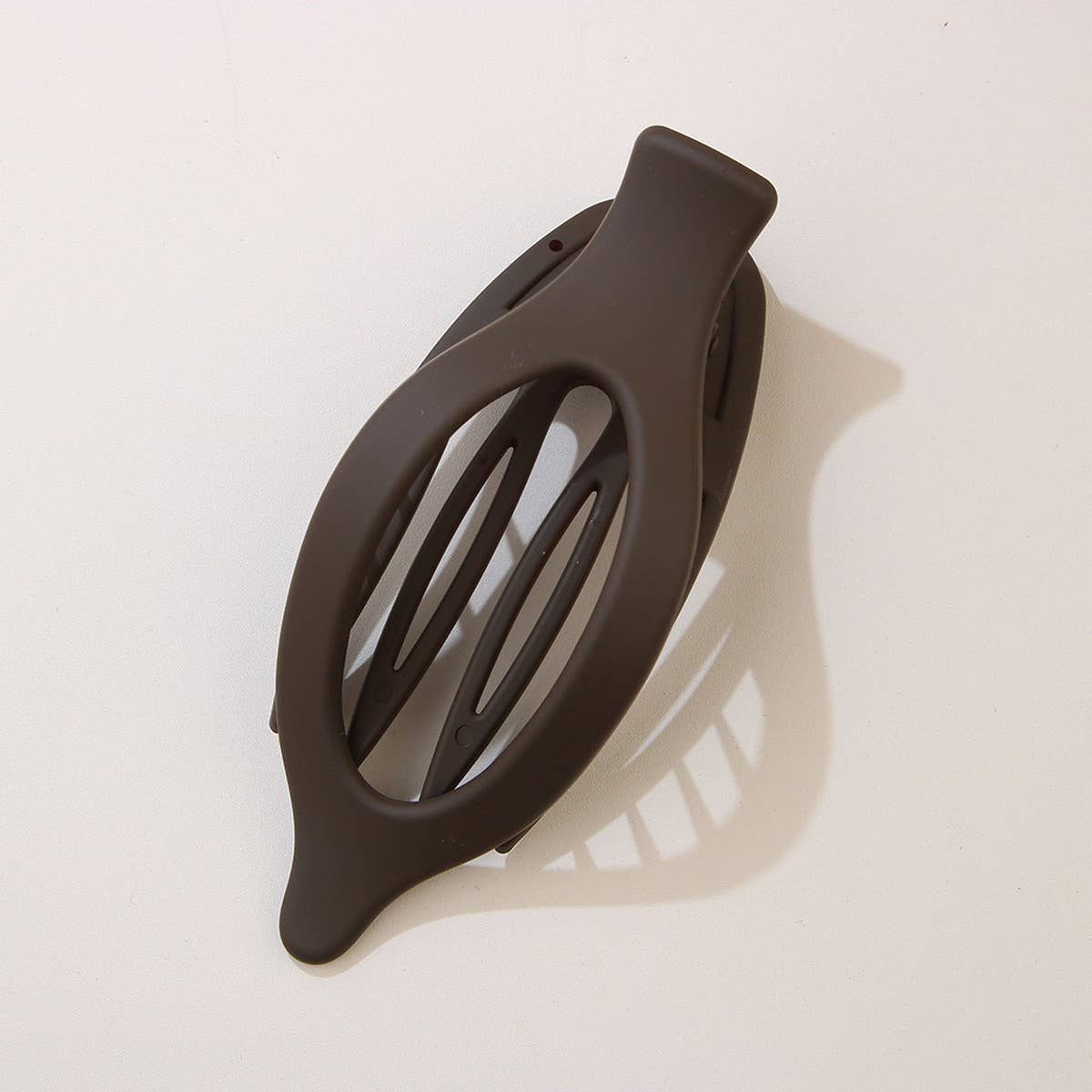 Glossy Matte Oval Hair Clip-Large Duckbill Style_Cwaha07479