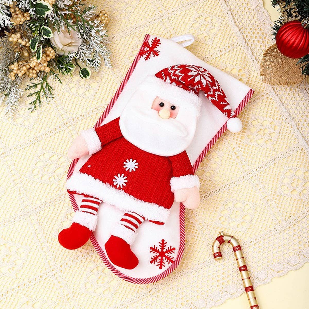 LARGE CHRISTMAS SOCK CANDY GIFT BAG_CWMM1902