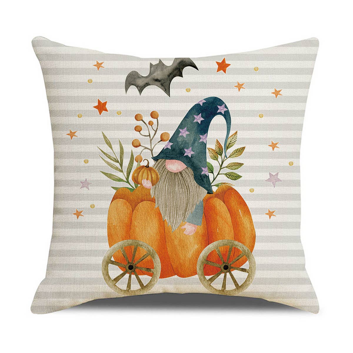HALLOWEEN PUMPKIN CAR LINEN PILLOWCASE_CWMM1353