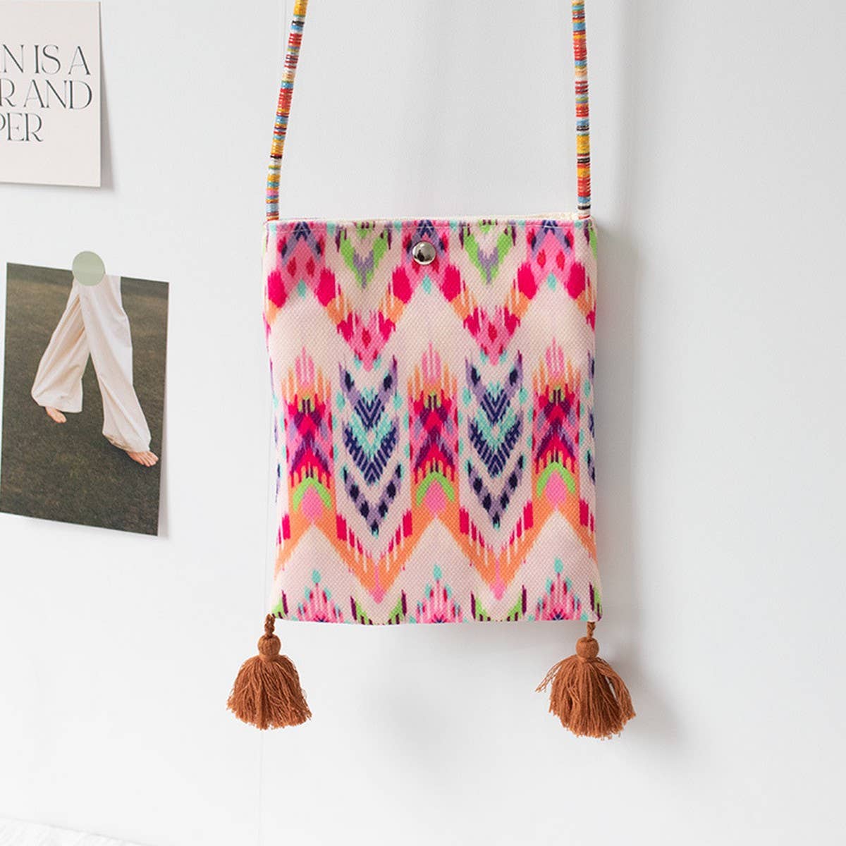 ETHNIC STYLE COTTON CROSSBODY PHONE BAG_CWAB5583