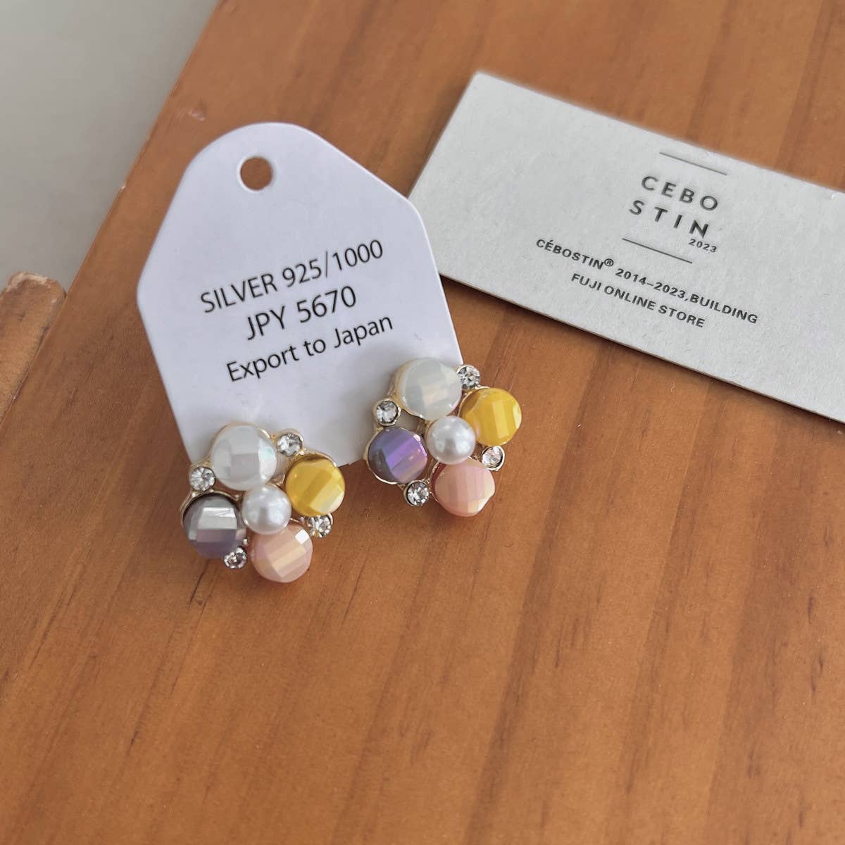 HIGH END CRYSTAL FLOWER STUD EARRINGS_CWAJE1331