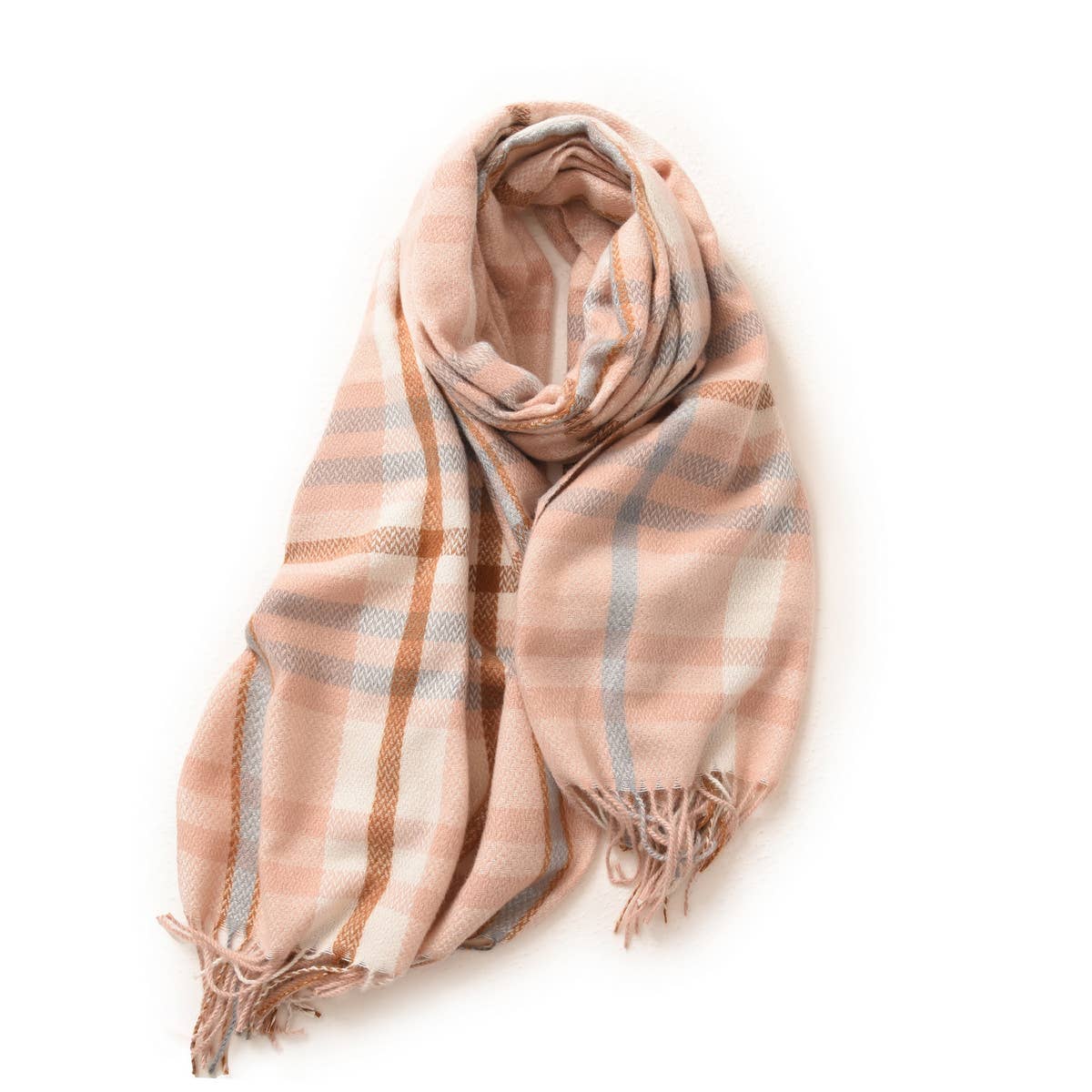 THICK PLAID SHAWL SCARF SOFT WARM WRAP FOR WOMEN_CWASC0169