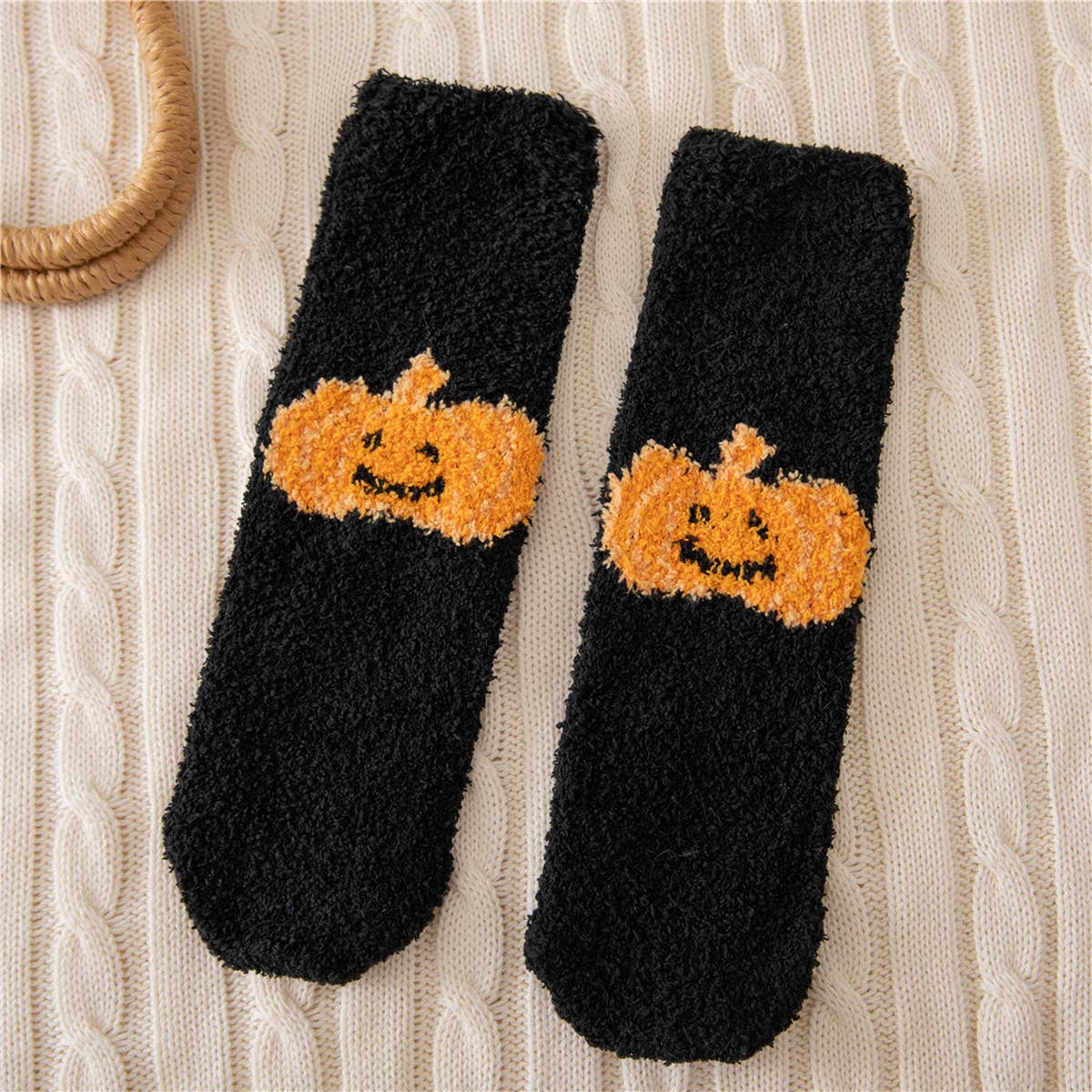 HALLOWEEN THICKENED CORAL FLEECE SOCKS_CWMS0620