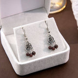 Vintage Hollow Round Distressed Earrings