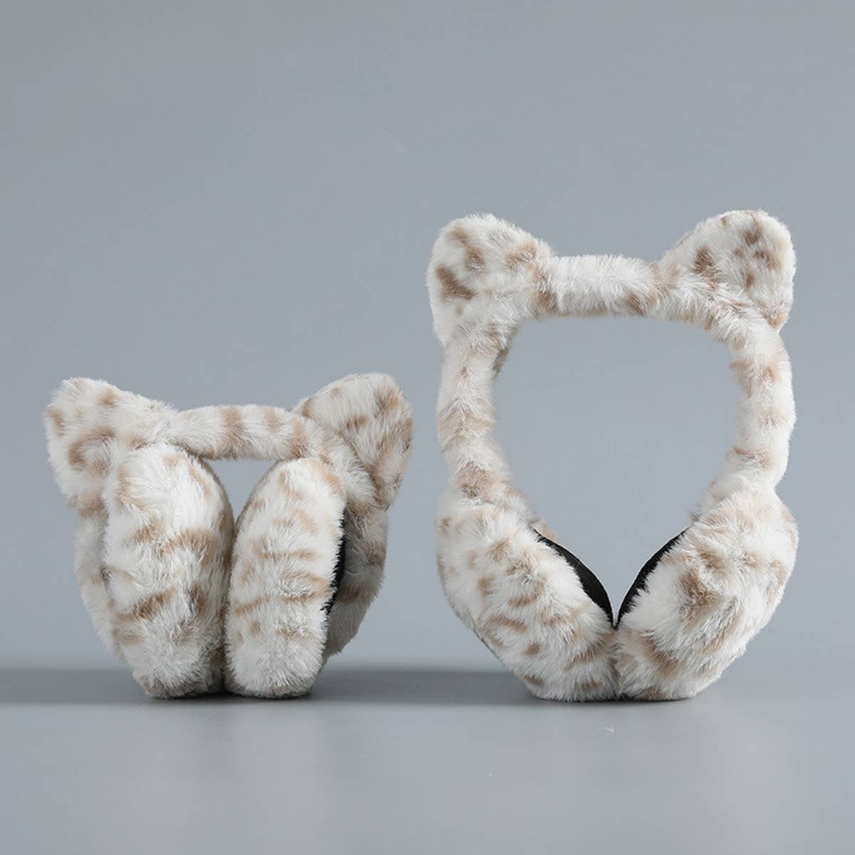 CUTE FOLDABLE LEOPARD PRINT EARMUFFS_CWMM1414