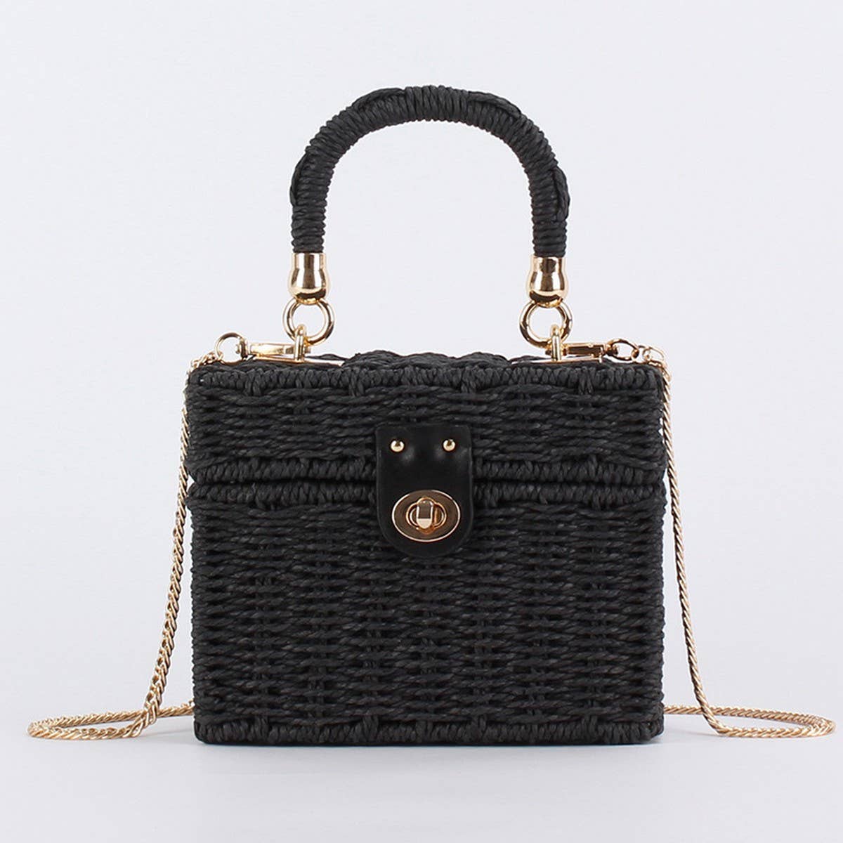 DUAL PURPOSE LEISURE PAPER ROPE WOVEN BAG_CWAB4713