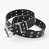 2024 HOLLOW DOUBLE ROW PUNK CASUAL BELT_CWABE0571