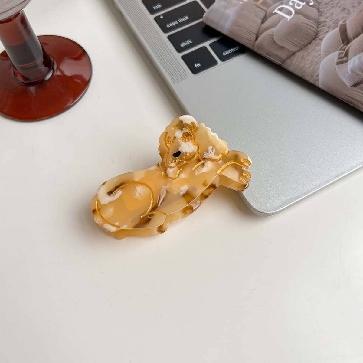 Cartoon Dog Acetate Hair Claw Clip For Girls_Cwaha5780