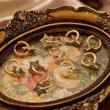 STAINLESS STEEL EARRINGS WITH DIAMONDS_CWMM3613