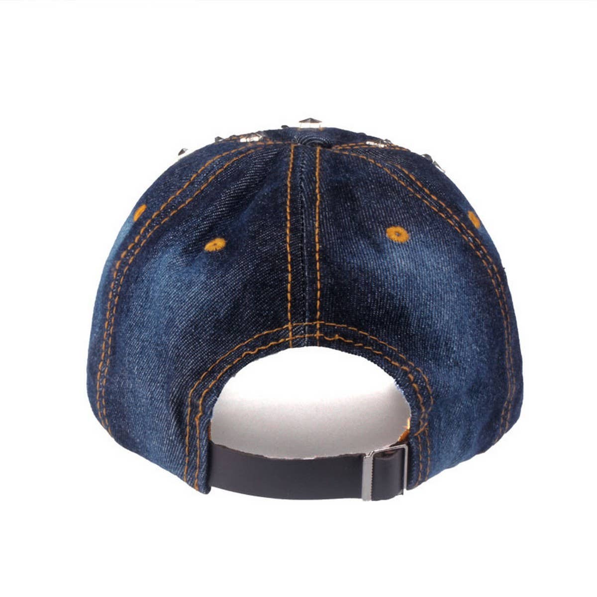 STARRY RHINESTONE DENIM BASEBALL CAP SUN HAT_CWAH0999