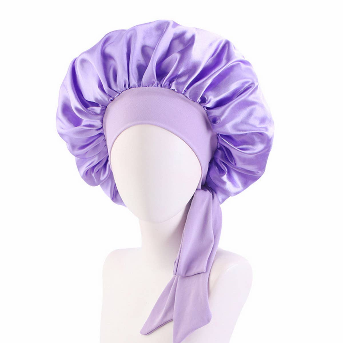 ELASTIC RIBBON SILK BOW NIGHTCAP_CWAH1475