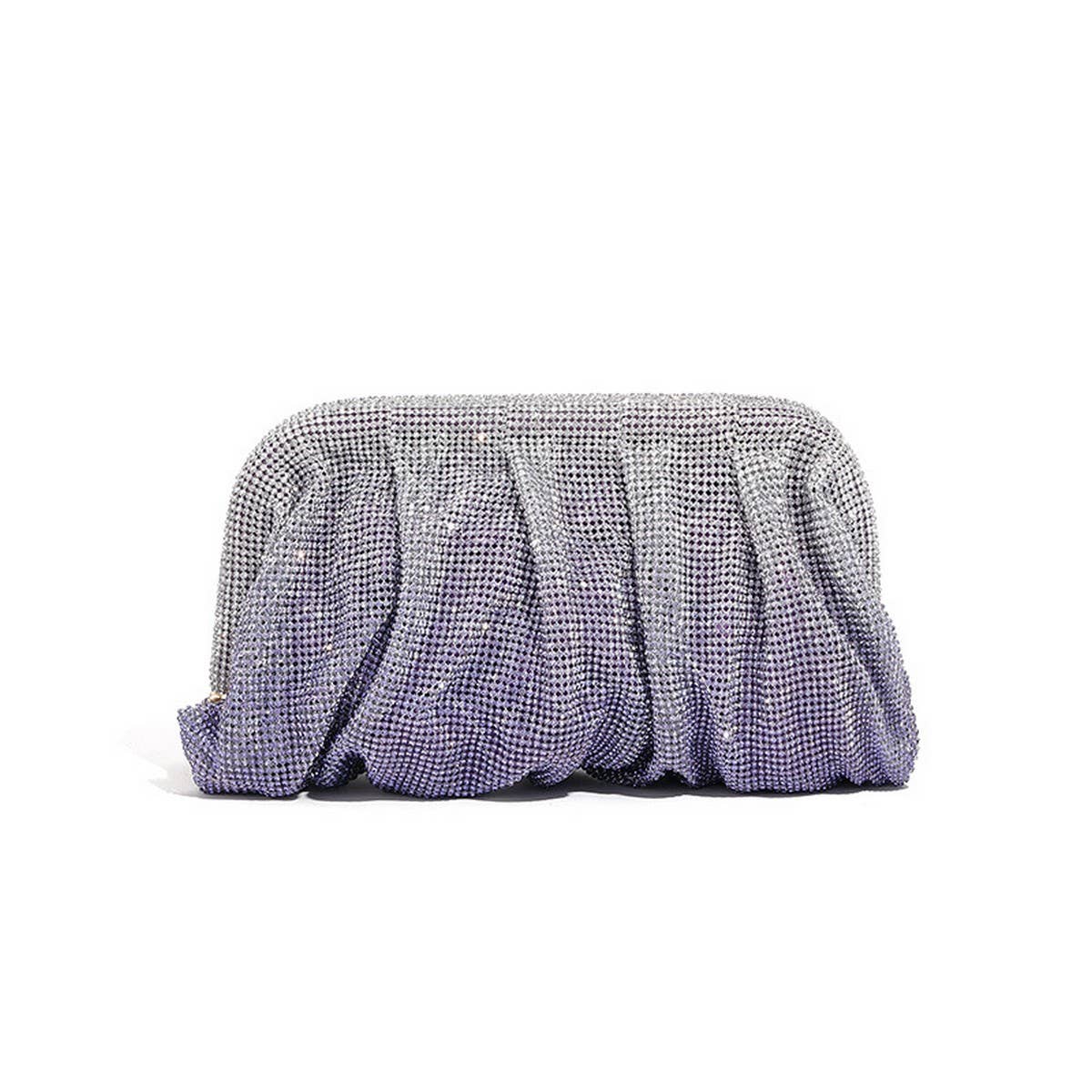 LUXURY HANDMADE RHINESTONE CLOUD CLIP EVENING BAG_CWAB3591