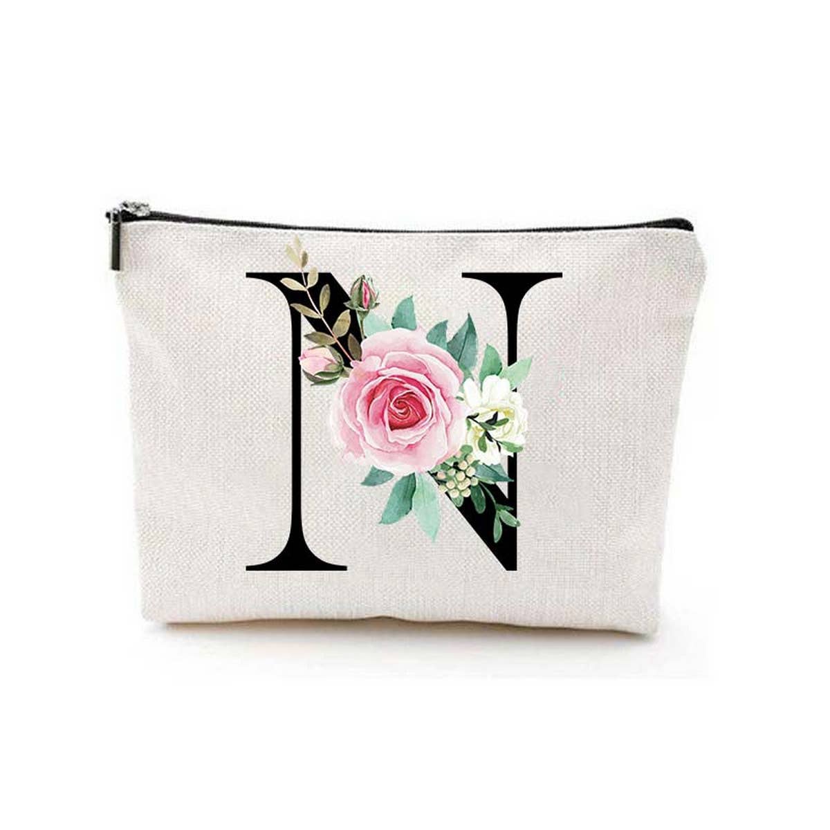 SIMPLE DOUBLE SIDED PRINTED ZIPPER COSMETIC BAG_CWAB2251