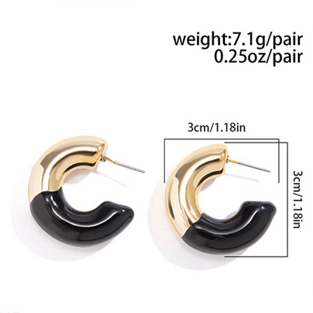MINIMALIST AND PERSONALIZED MAILLARD RETRO EARRING_CWAJE1144