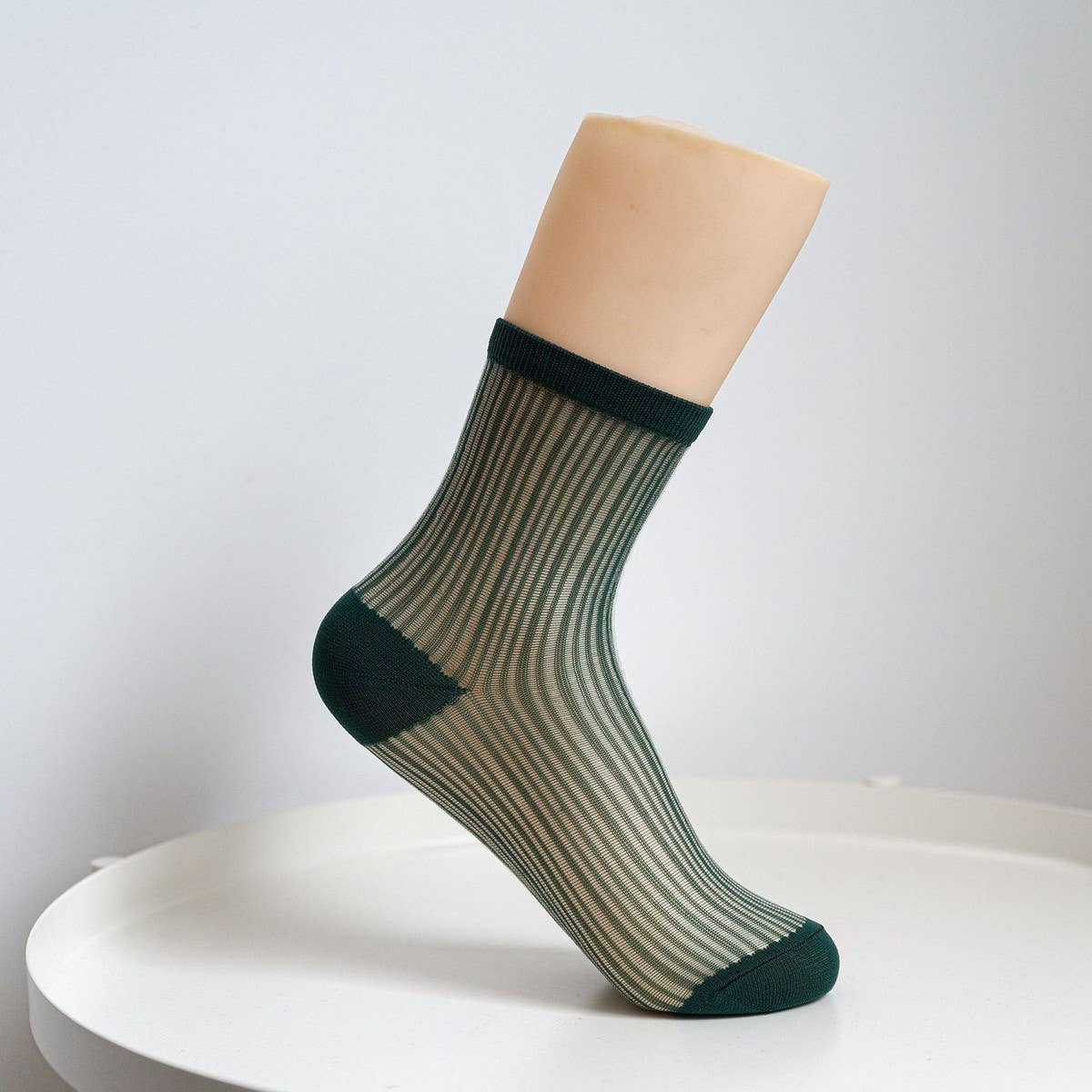 STRIPE MESH SOCKS FOR WOMEN MID TUBE TIDE SOCKS_CWMS054