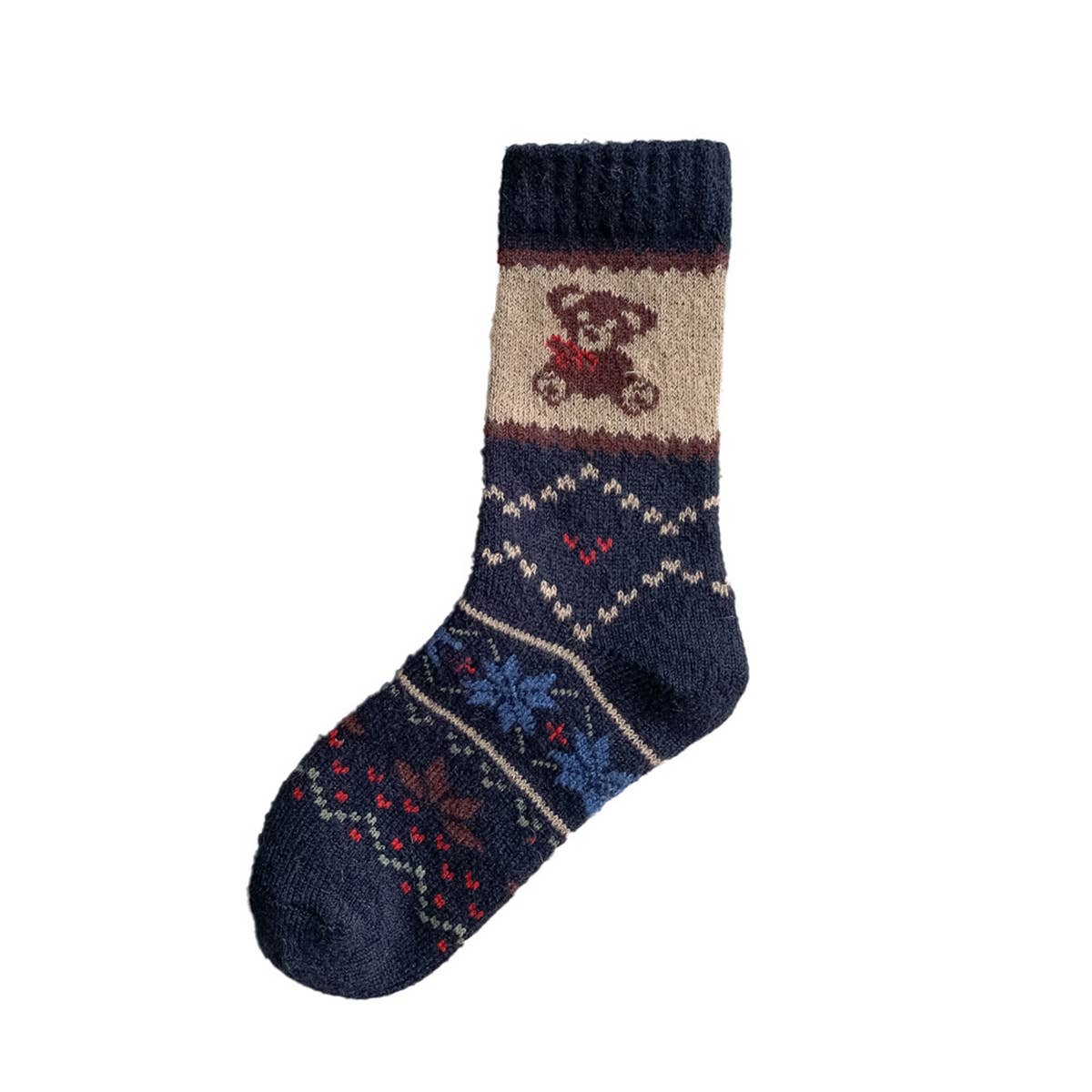 Womens Thick Wool Cartoon Slouchy Socks_Cwms03288