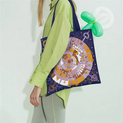 TASSEL KEY CANVAS TOTE BAG FOR WOMEN_CWAB5136