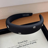 BOW KNOT WIDE BRIMMED HIGH TOP HEADBAND_CWAHA2846