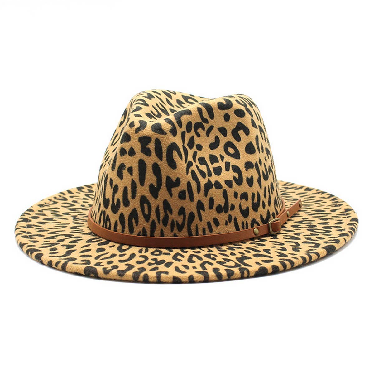 JAZZ HAT FASHION ALL MATCH WOOLEN HAT WIDE BRIM HAT_CWAH2607