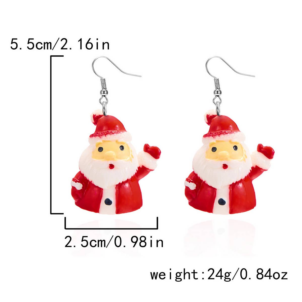 CHRISTMAS TREE SNOWFLAKE EARRINGS_CWAJE2397