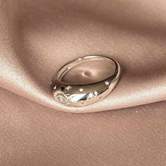 NEW STAR AND MOON BRASS RING_CWAJE1735