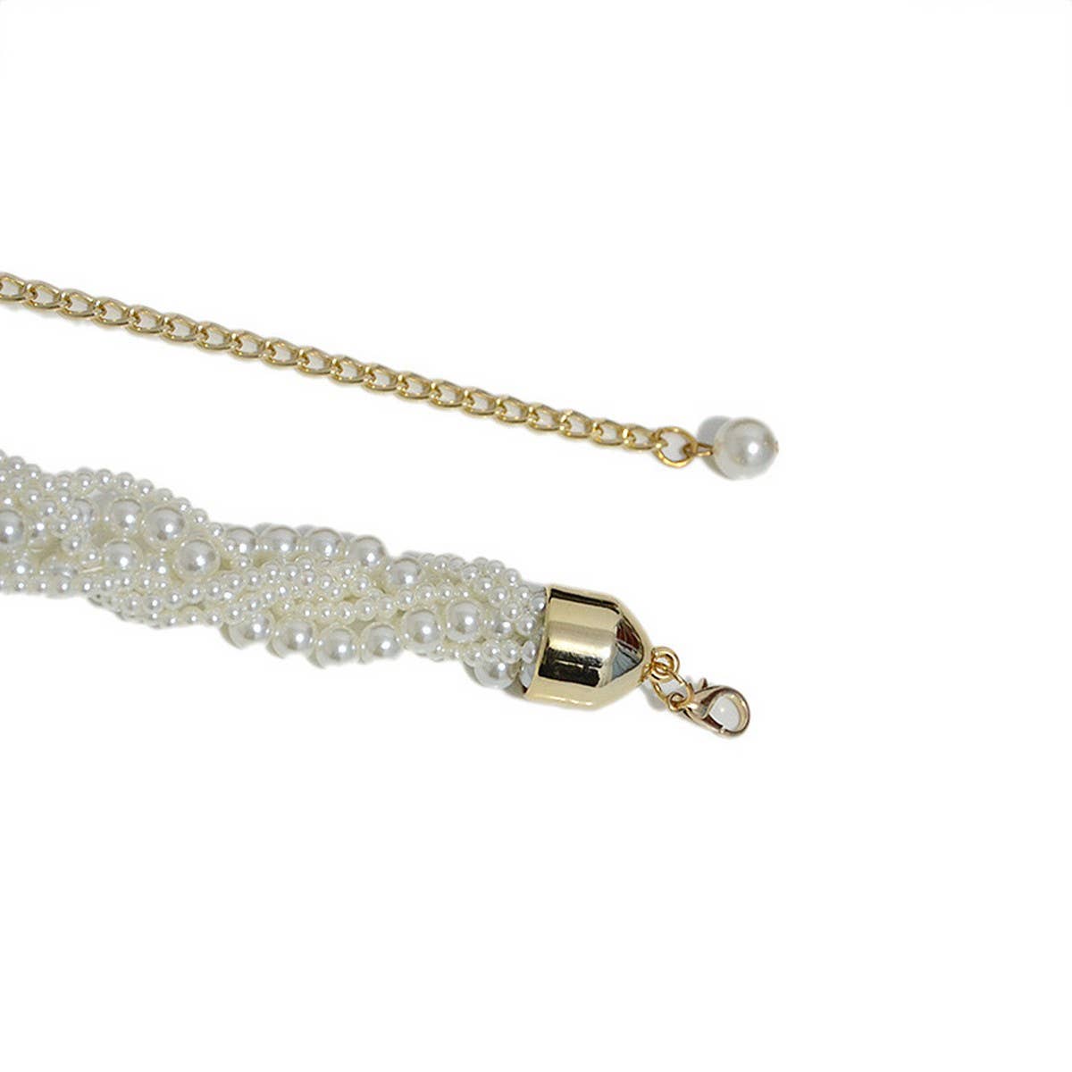 BELT FASHION PEARL BEADED BRAIDED WAIST CHAIN_CWABE0502