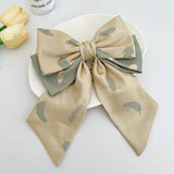 FRENCH GIRL SWEET PRINTED BOW HAIRPINS_CWAHA1191