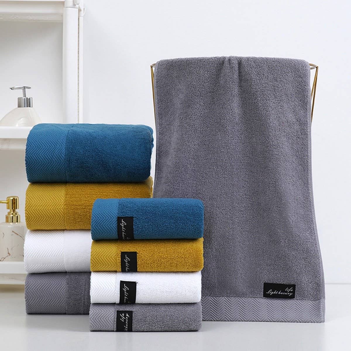 THICK HOUSEHOLD COTTON TOWEL BATH TOWEL_CWASC1636