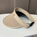 Women Visor Foldable Hollow Hat_Cwah1214