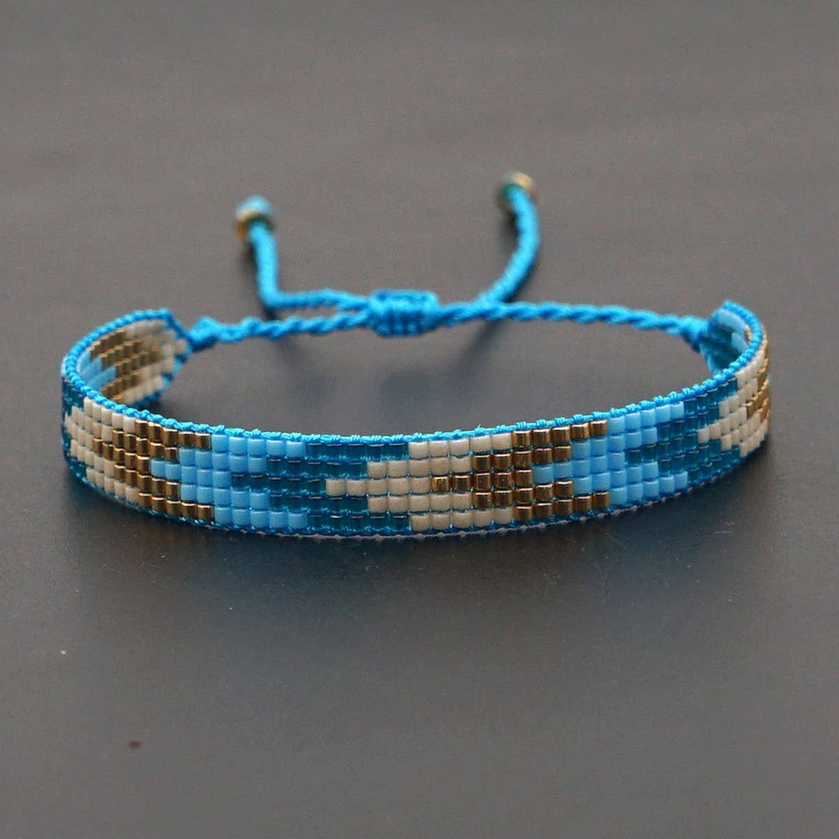 BOHEMIAN BEADED RICE BEAD BRAIDED BRACELET_CWMM3872