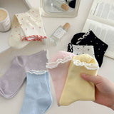 ALL MATCH NEW POLKA DOT MID CALF SOCKS_CWMS0953