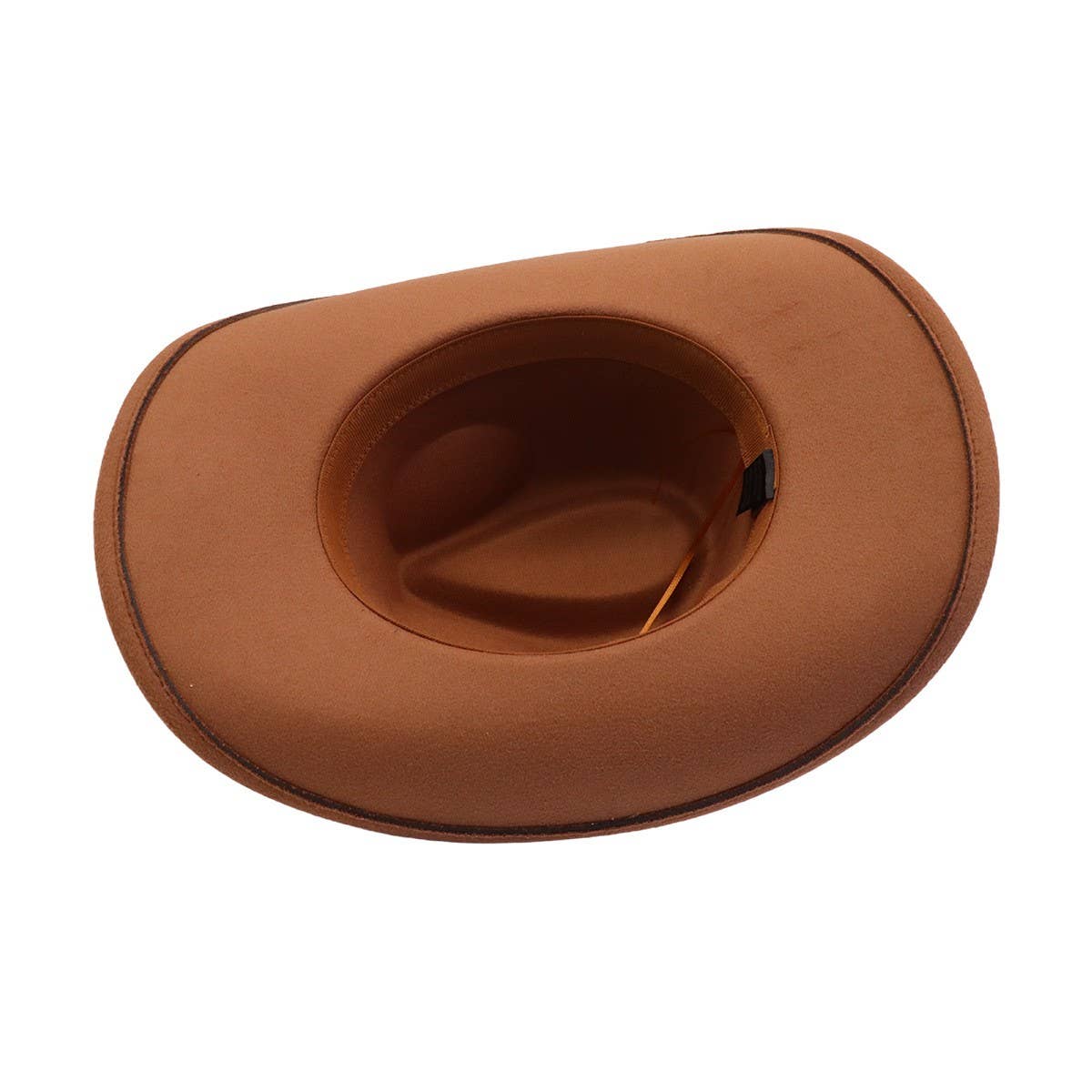 Western Ethnic Felt Cowboy Fedora Hat_Cwah04405