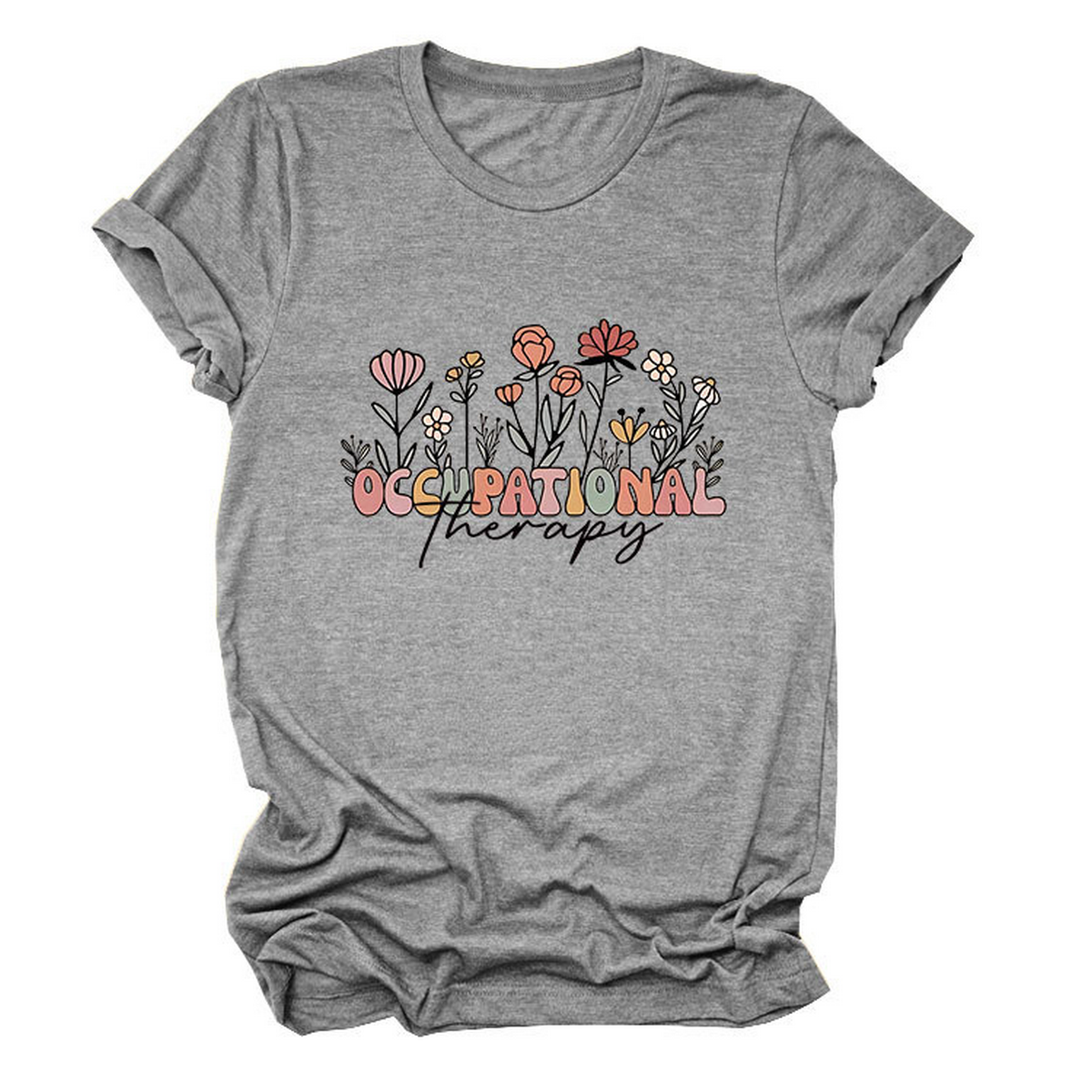 CASUAL CREW NECK TEE OCCUPATIONAL THERAPY THEME_CWTTS1531
