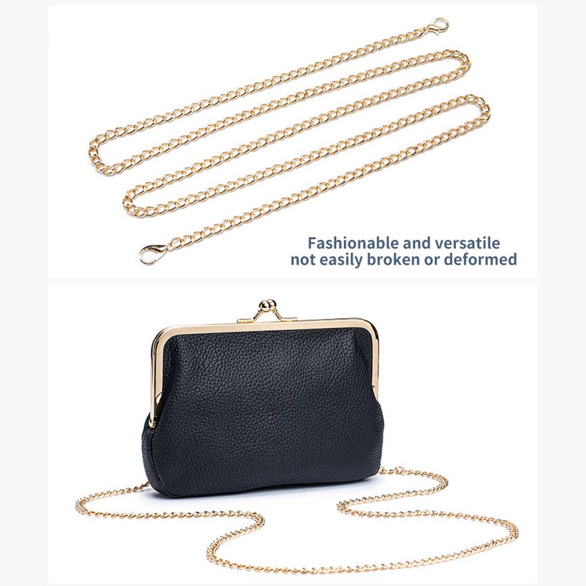 CLIP BAG ELEGANT SHOULDER BAGGENUINE LEATHER WALLET_CWAB3752