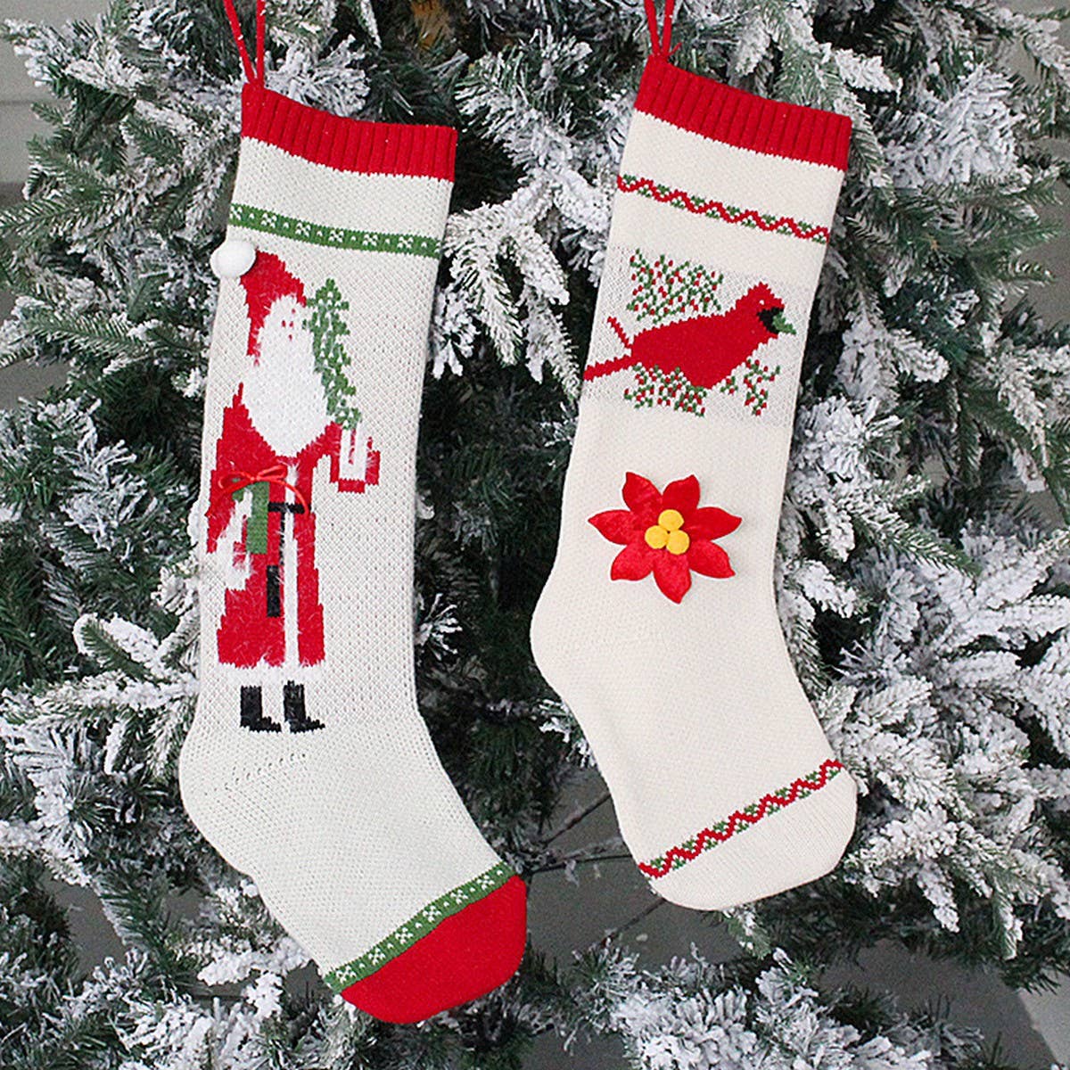 CREATIVE KNITTED GIFT BAG LONG CHRISTMAS SOCKS_CWMS1450