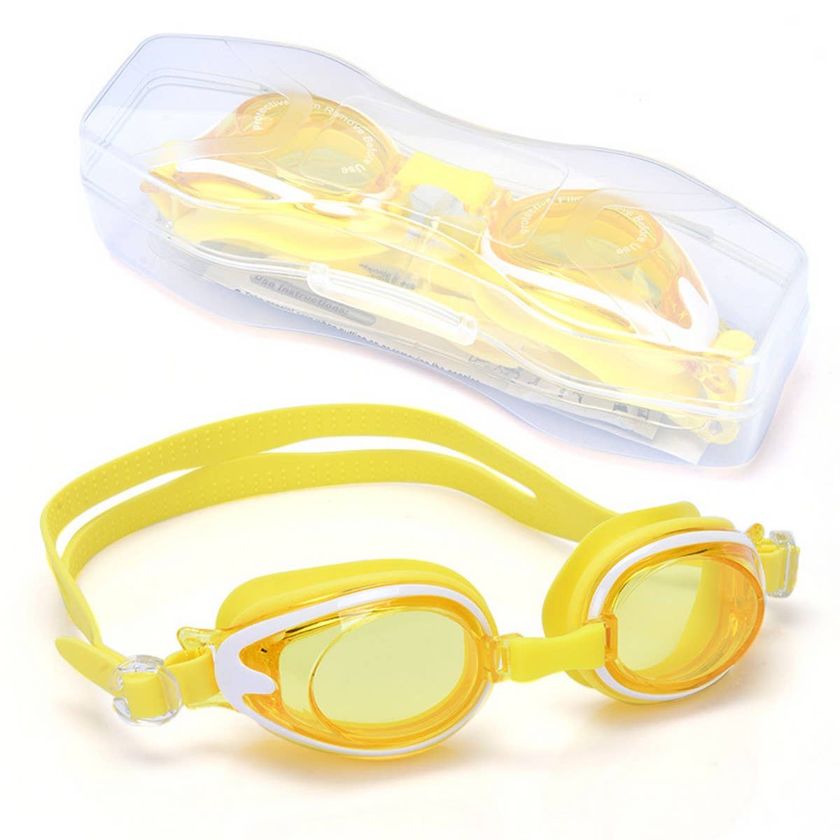 KIDS SWIM GOGGLES HD ANTI FOG WATERPROOF SILICONE_CWASG1040