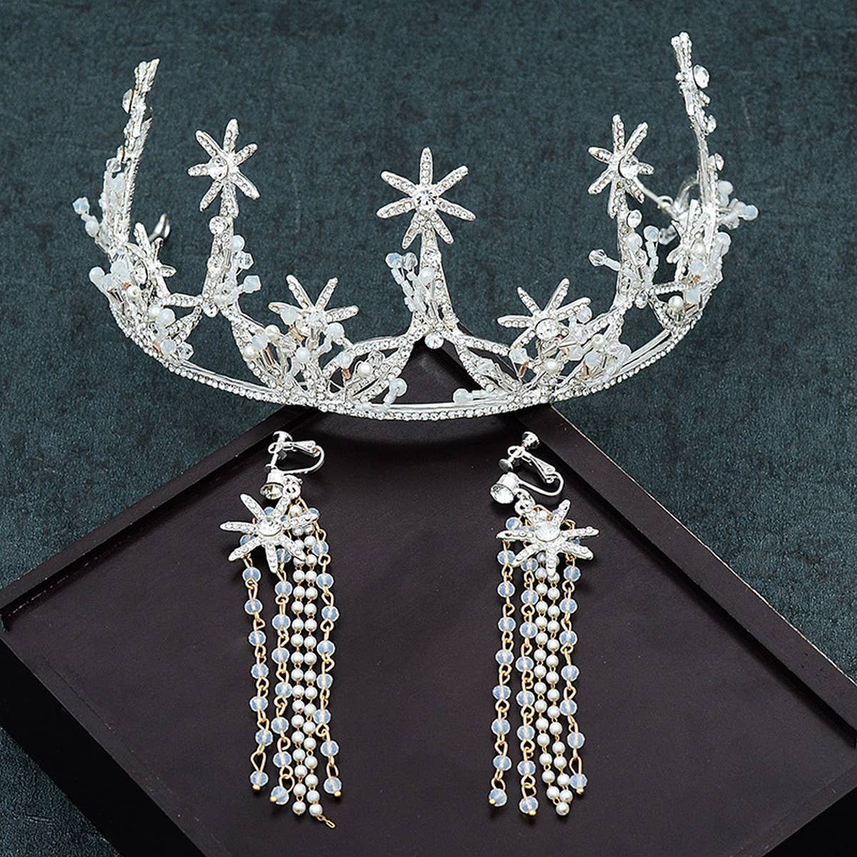 NEW BRIDAL WEDDING CRYSTAL TIARA CROWN_CWMM2026