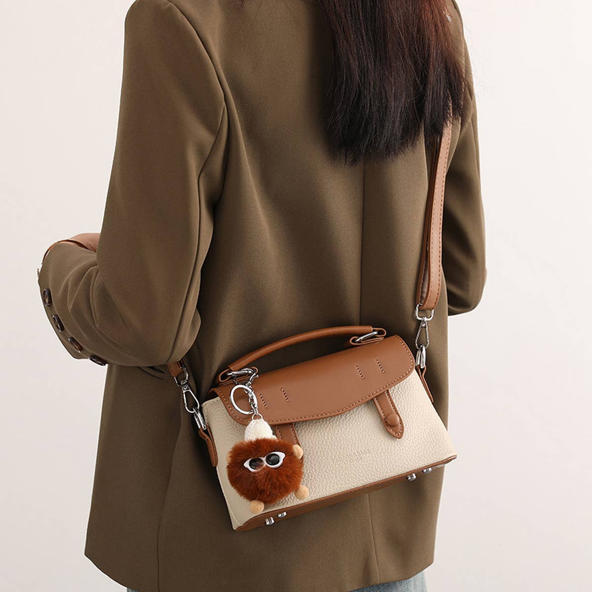 Versatile And Refreshing Shoulder Bag With Pendant_Cwab2980