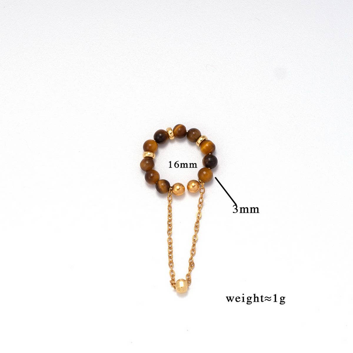 NATURAL STONE EAR CUFF FOR NON PIERCED EARS_CWMM7540