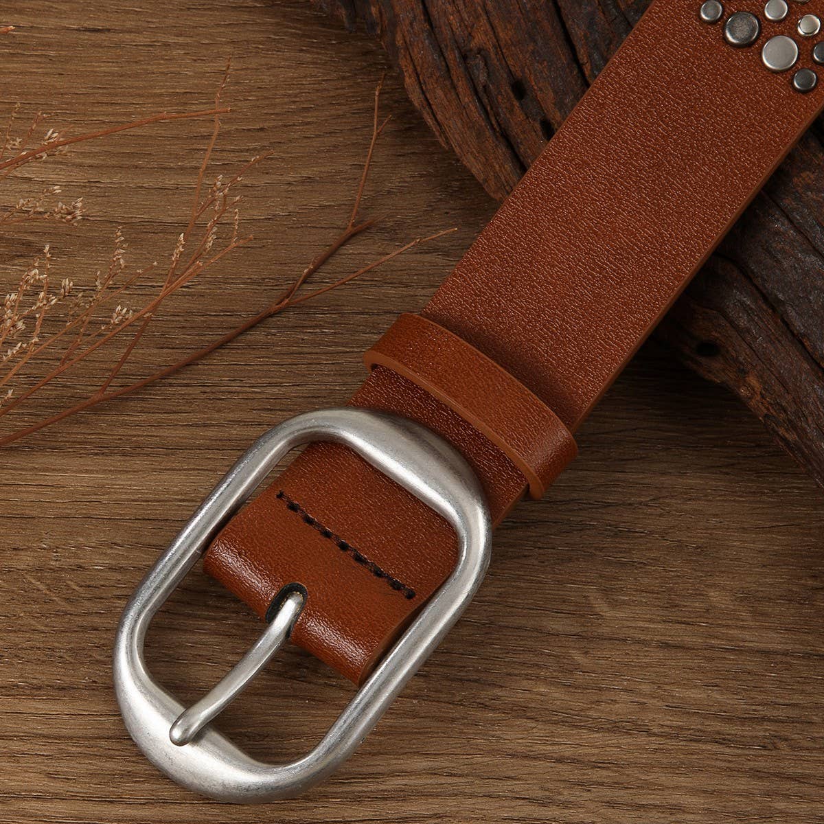 PUNK STREET HEAVY METAL BELT CLAW NAIL DIAMOND BELT_CWMM3940