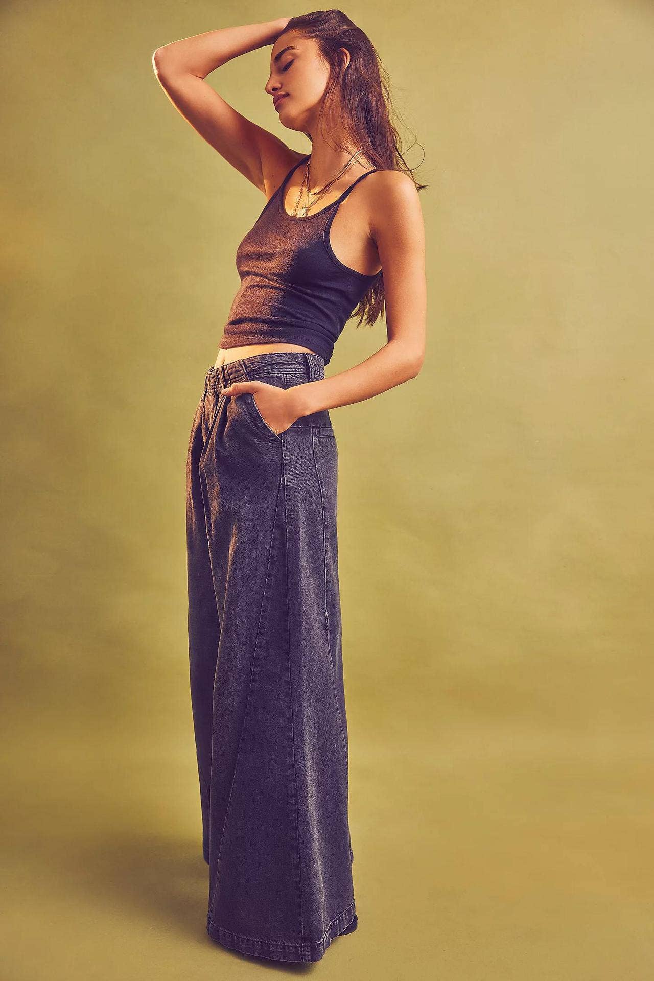 Street Style American Wide-Leg Baggy Casual Jeans